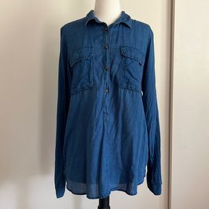 EUC J Crew popover top